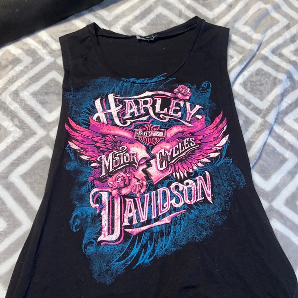 Harley Cut Off Tank Top